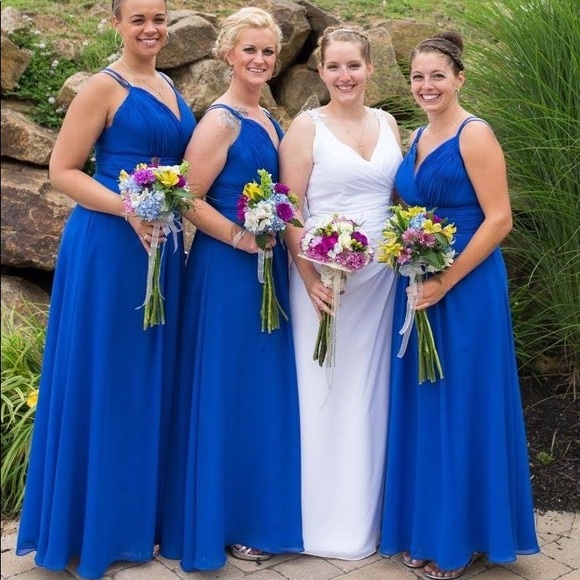 ✨Christina Wu Royal Blue Gown💙 - Picture 6 of 7